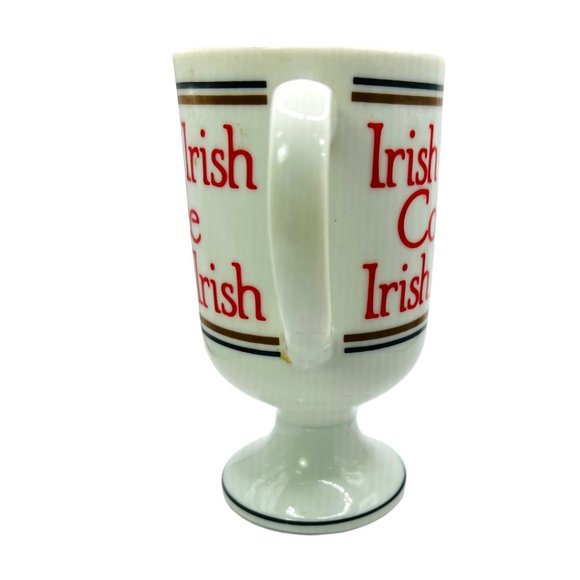 Set of 3 Footed Ceramic "Irish Coffee" Mugs by Graphic Gourmet - Picture 4 of 13